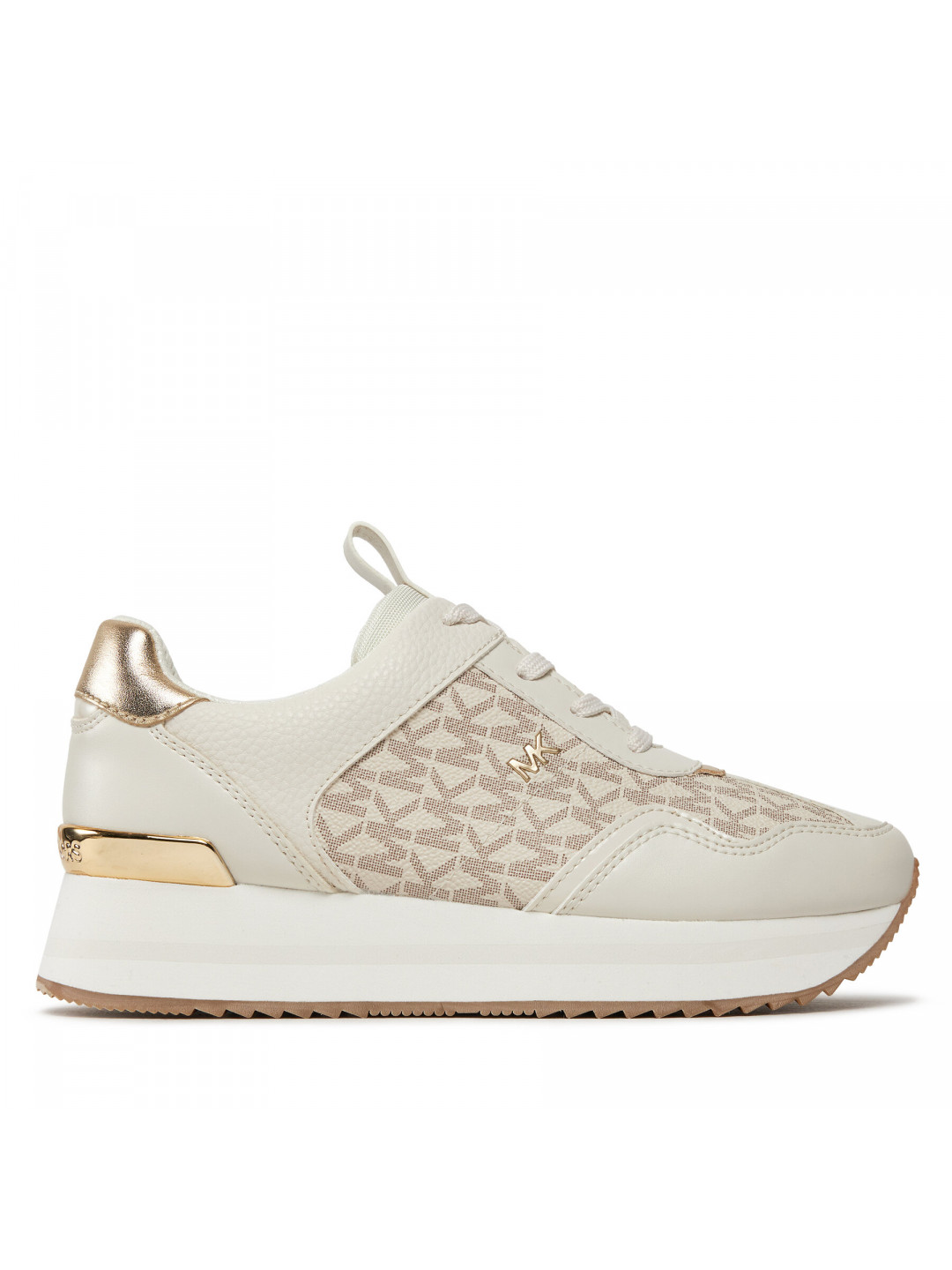 Sneakersy MICHAEL Michael Kors Raina Trainer 43R4RNFSAB Écru